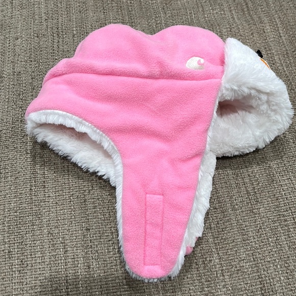 Carhartt Other - Carhartt toddler knot trapper hat faux fur lined Velcro strap closure